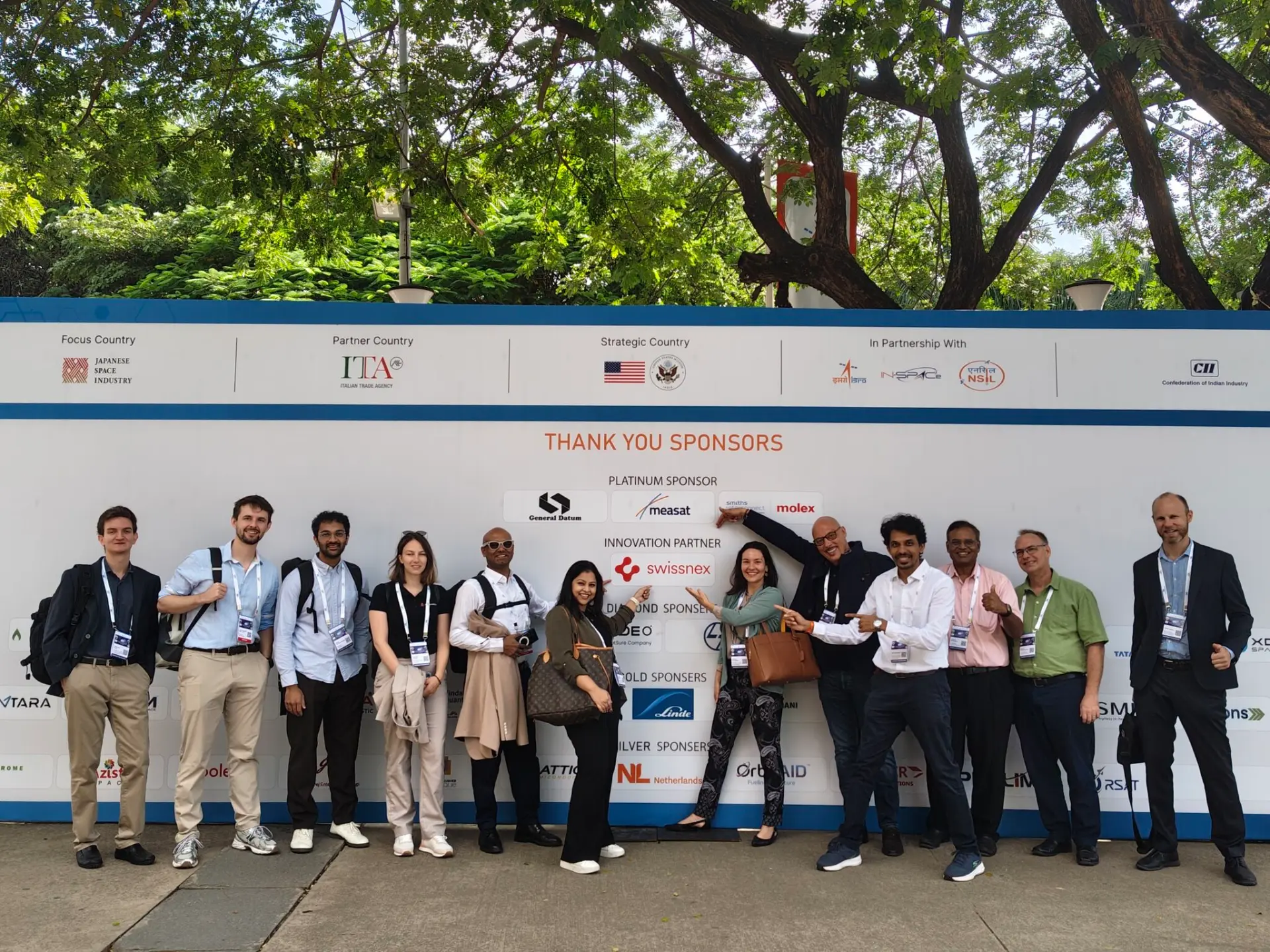 International participants gathered at Bengaluru Space Expo 2026.
