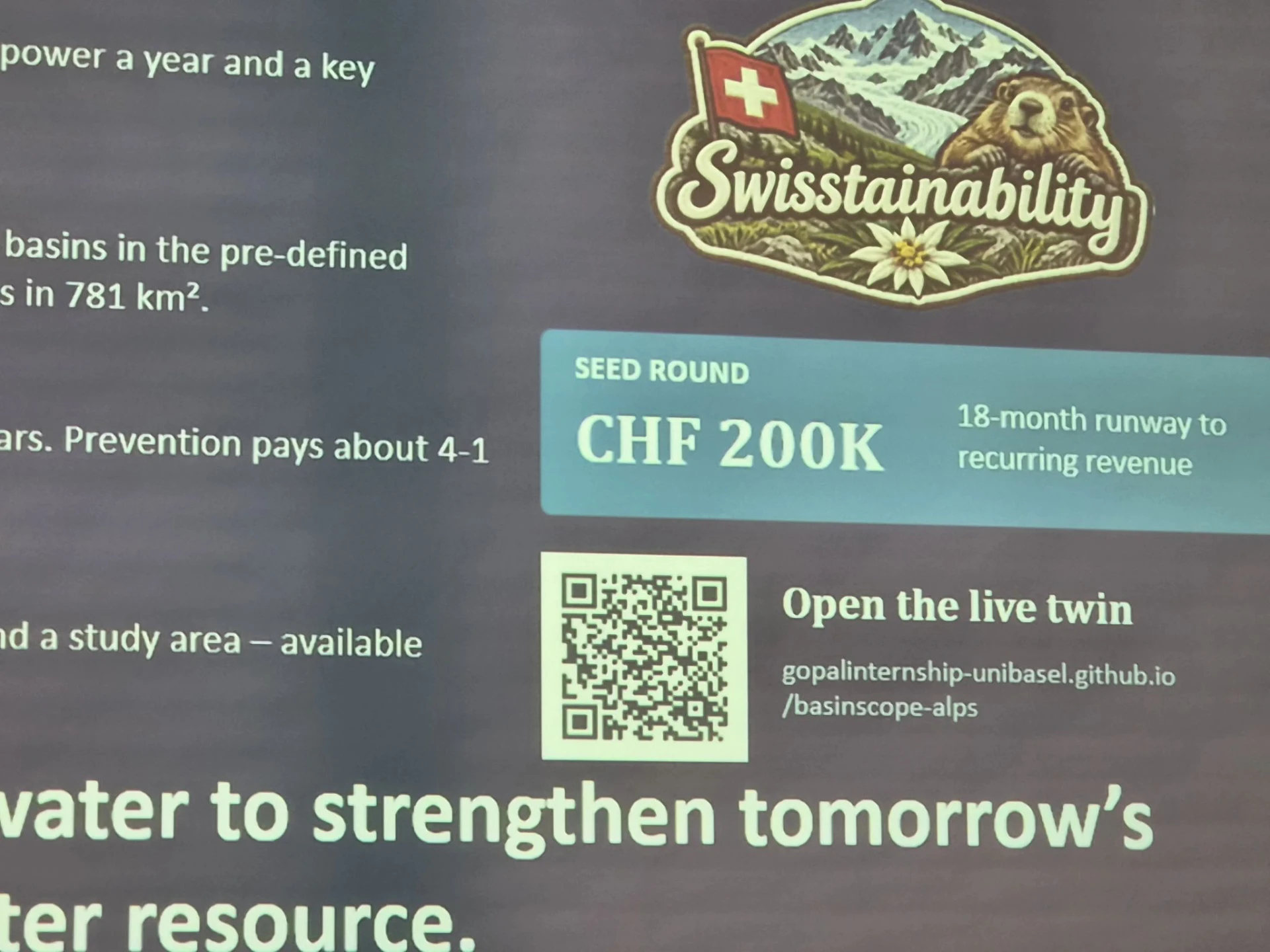 Swisstainability presents BASINSCOPE ALPS, an Alpine water-management decision-support concept.